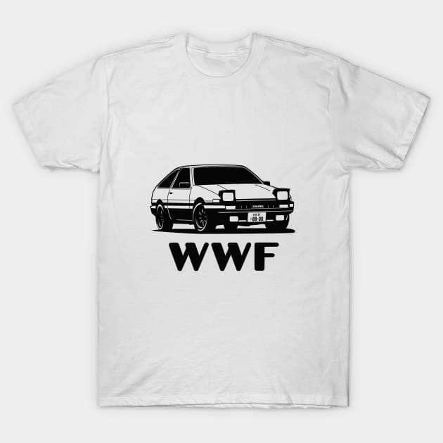 AE86 Trueno in extinction T-Shirt by 8800ag